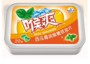 鐵盒西瓜霜潤喉糖軟含片